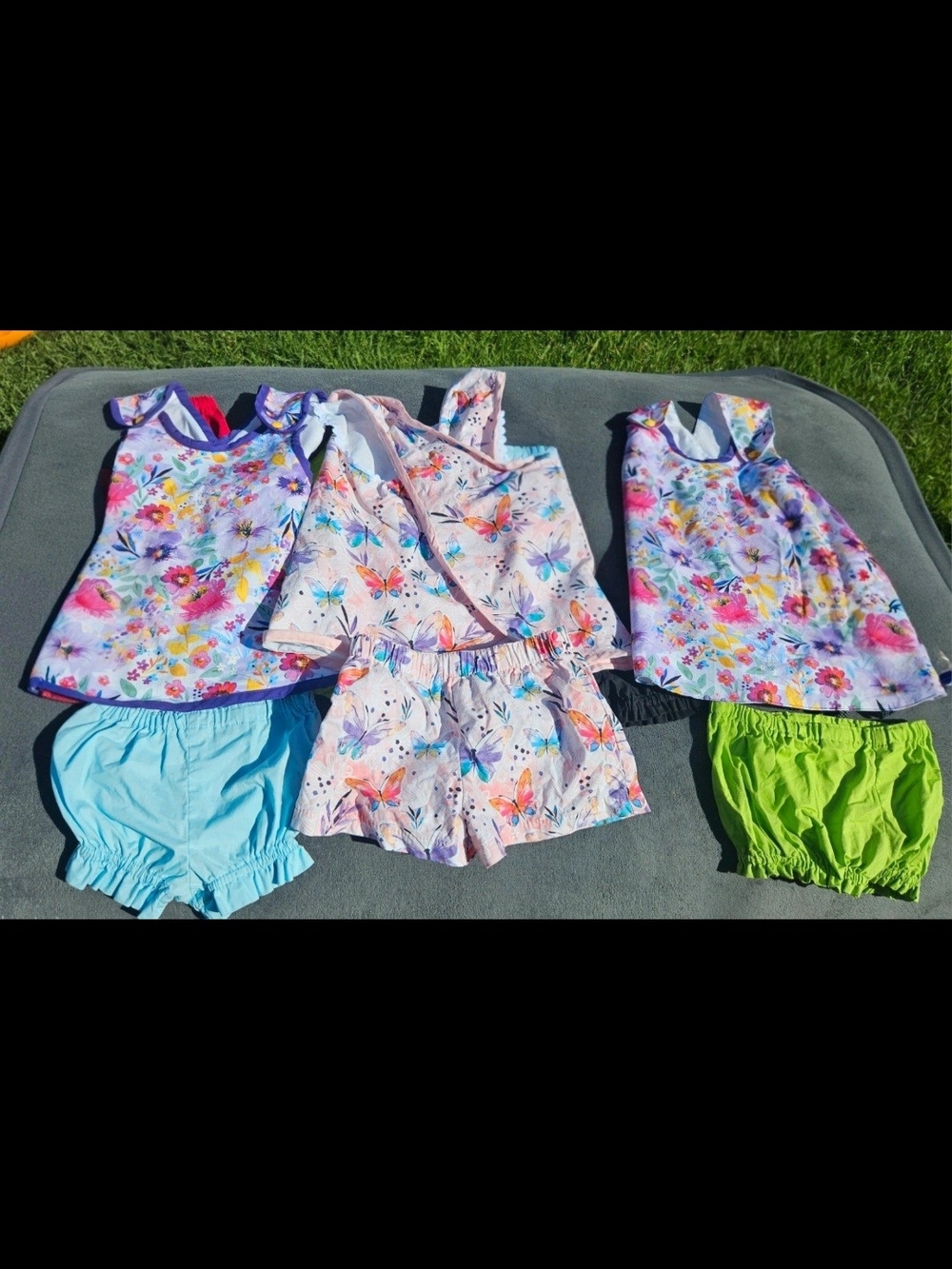 3 Apron Bloomer Sets Bundle 2T-4T